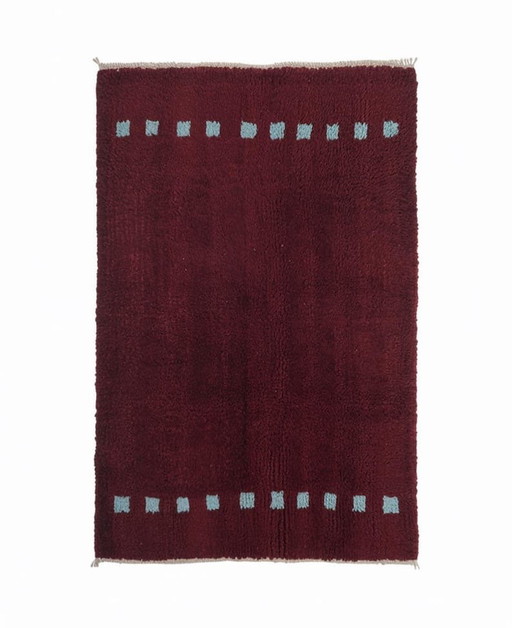 Two handmade Berber rugs in pure wool, 2 (250x150) cm