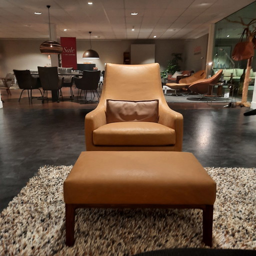 Linteloo Miles fauteuil met poef