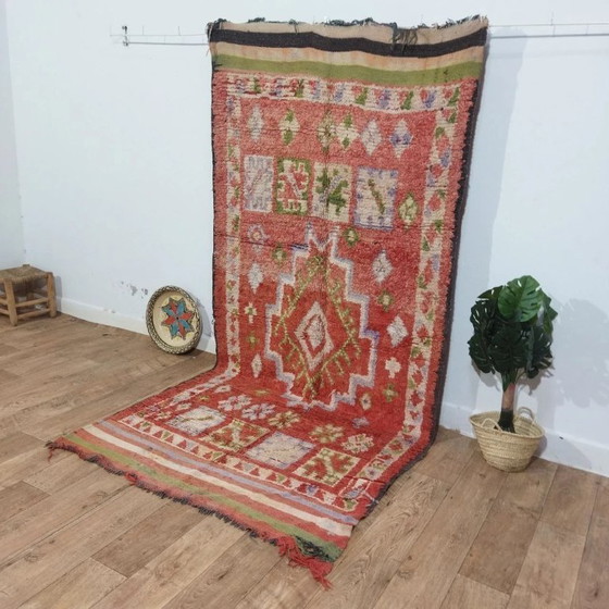Image 1 of Wonderful Authentic Beni Ouarain Rug XXL – Unique Hand-knotted Wool Piece (330 × 226 cm)