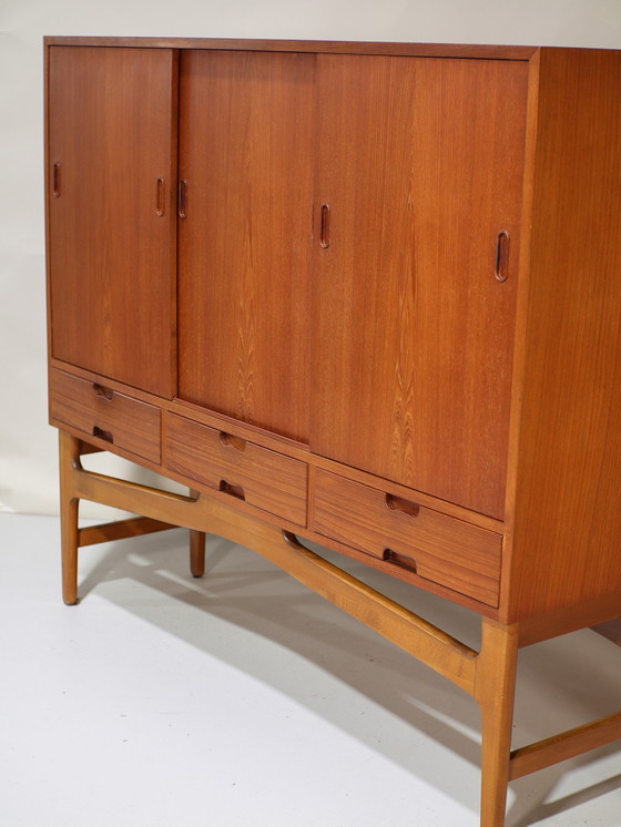 Image 1 of Highboard dresser Danish vintage teak wood
