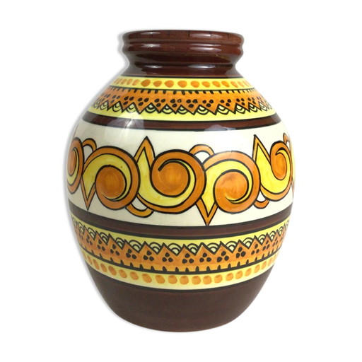 Ceramic vase from Quimper Henriot