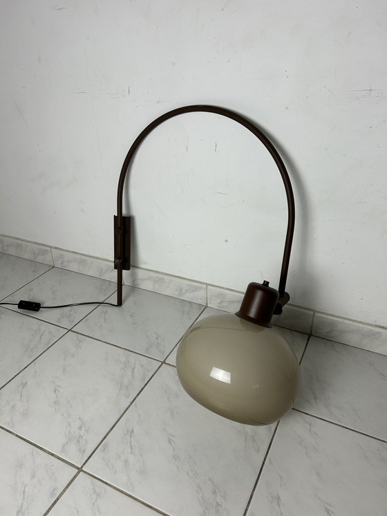Image 1 of Vintage arc lamp mushroom shade Herda