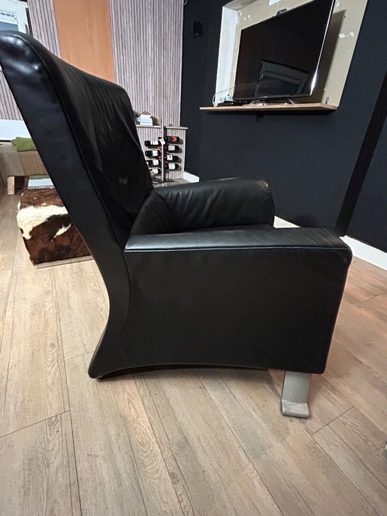 Image 1 of Poltrona Rolf Benz 322 - pelle nera