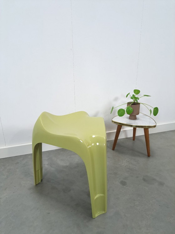 Image 1 of Sgabello Casala in plastica verde, Germania Ovest