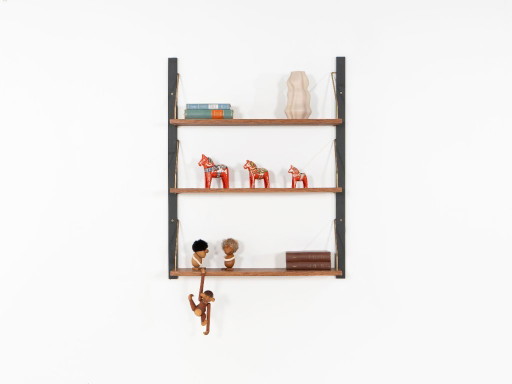 Modulaire eikenhouten wandkast, Deens design, jaren 60, gemaakt in Denemarken – boekenkasten, Wood (photo 2 of 10)