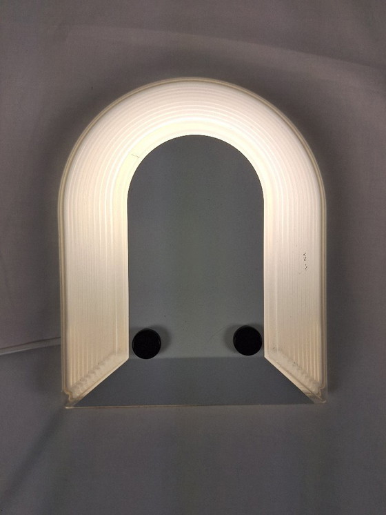 Image 1 of Pair of 80s glass wall lights by Roberto Fiorato for Prisma