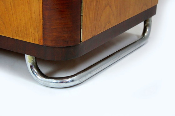 Image 1 of Armadio vintage in tubolare d'acciaio cromato Bauhaus attribuito a Hynek Gottwald, anni '30