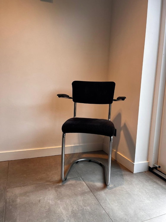 Image 1 of Sillas De Wit Brothers – Juego de 4 – Diseño con estructura tubular