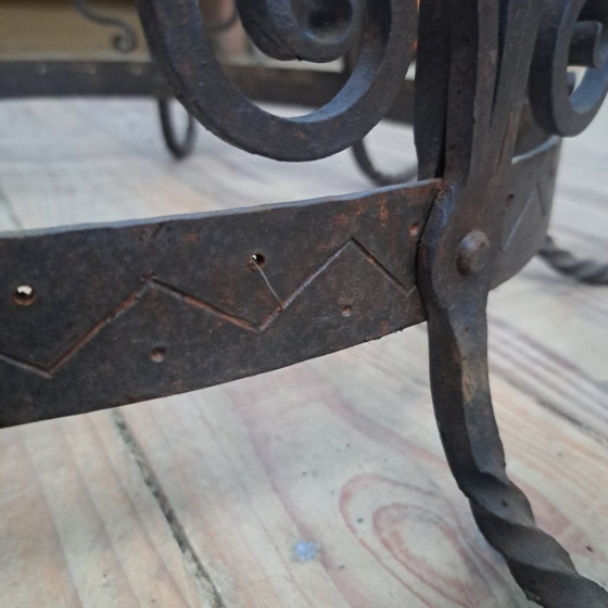 Image 1 of wrought iron candle chandelier