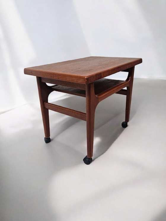 Image 1 of Mid - Century Nils Bach teak side table trolley bar trolley 1960s