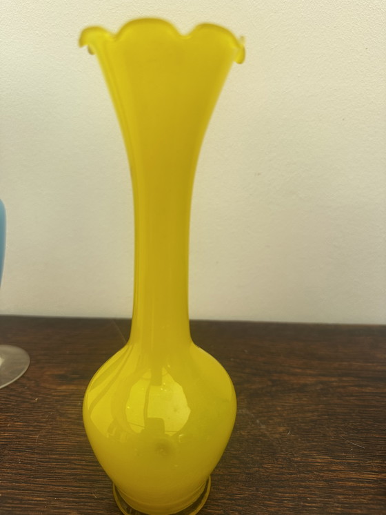 Image 1 of 4 vintage Murano glass soliflore vases