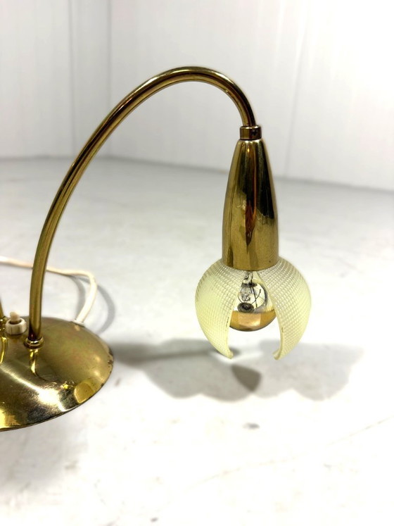 Lámpara de mesa GERU-Leuchten Flower, Alemania – Lámparas de mesa, Plastic, Brass (photo 6 of 18)