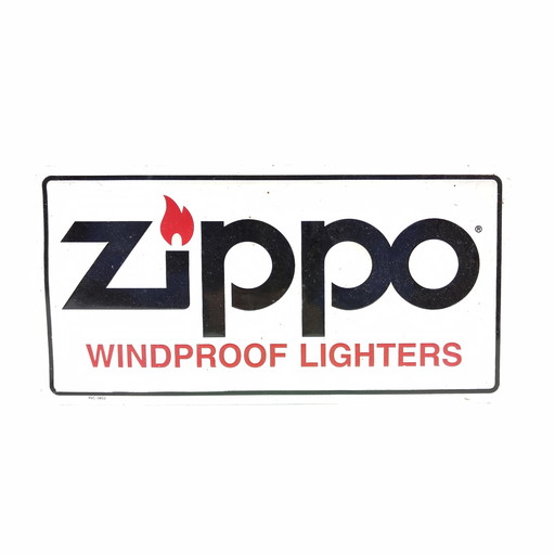 Zippo advertising sign / metal sign