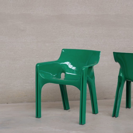 Image 1 of Set di sei sedie da pranzo "Gaudi" di Vico Magistretti, metà del secolo scorso