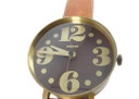 Horloge murale PEWETA des années 1970 sous forme de montre-bracelet XXL