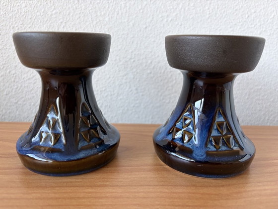 Image 1 of 2 Danish candlesticks Søholm 1964 designer: Einar Johansen Type 3339