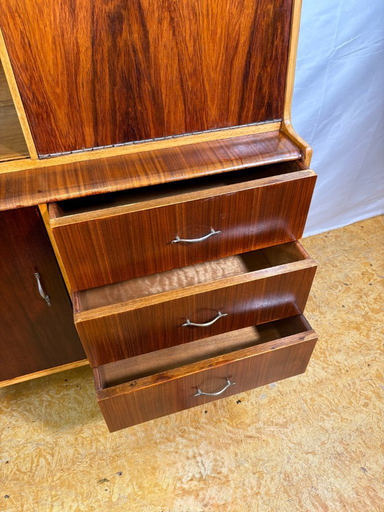 Image 1 of Mid Century Retro Teak Bureau Bookcase (Circa 1960)  A fantastic and versatile mid century modern teak bureau bookcase dating fr