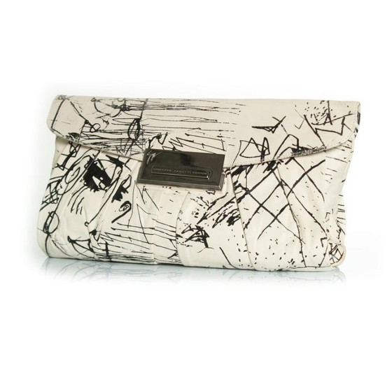 Image 1 of Giuseppe Zanotti, pochette bianca e nera