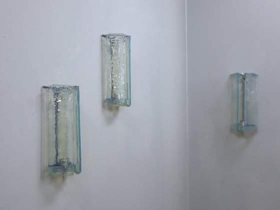 Image 1 of Juego de 3 apliques de Murano de Carlo Nason para Mazzega, años 70