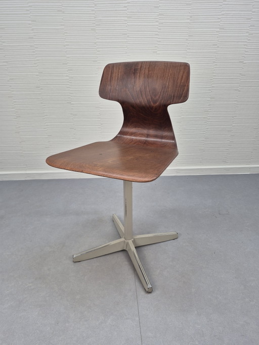 Galvanitas vintage stoel/bureaustoel. – eetkamerstoelen, Metal, Wood