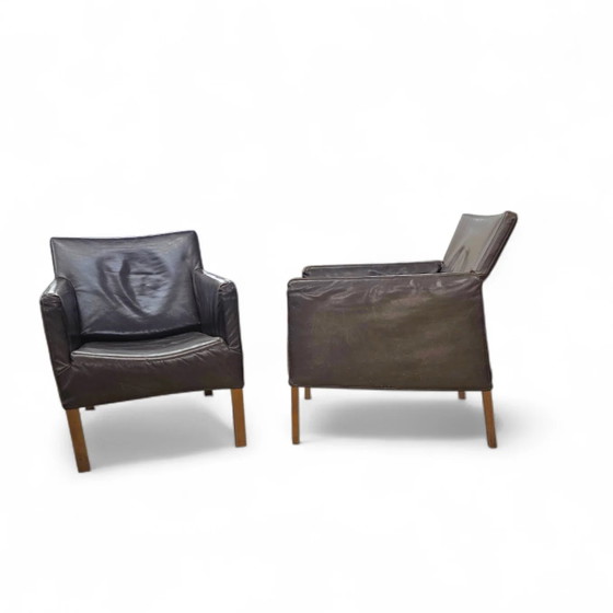 2 x Gerard van den Berg Coppola fauteuil lounge avec dossier flexible – Leather (photo 7 of 9)
