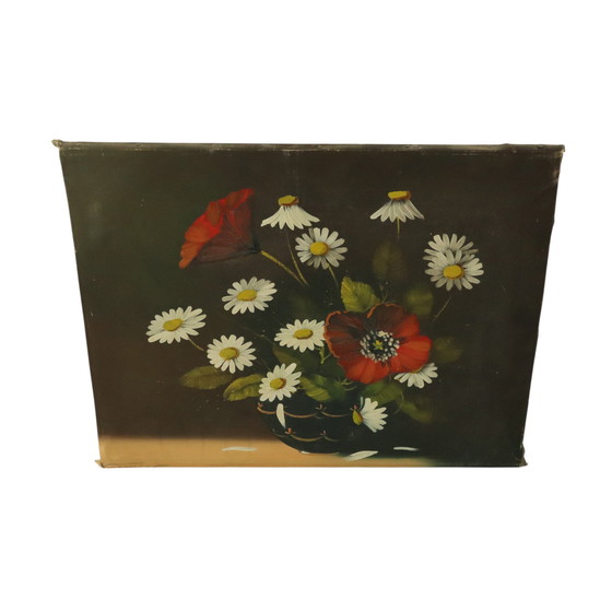 Image 1 of Fleurs Nature morte Peinture Marguerites Coquelicot