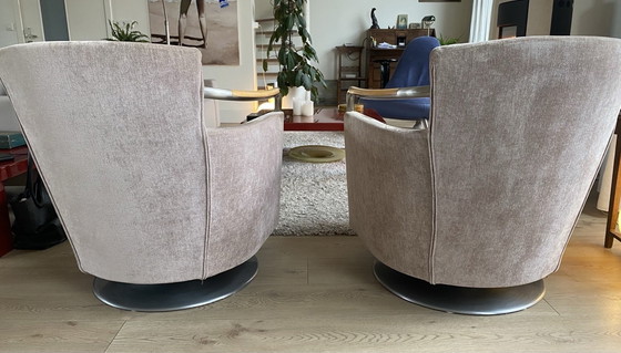Image 1 of 2 Giogetti swivel armchairs, design Massimo Scolari, Italy Haren '80