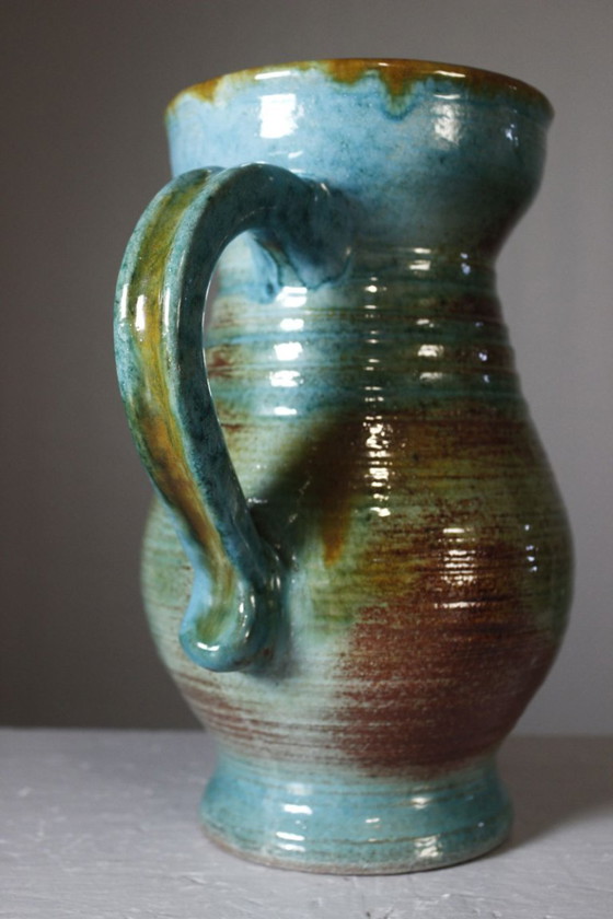 Image 1 of Frédéric Watteel in Strasbourg - Large jug with cloudy enamels, Alsace, 1950s