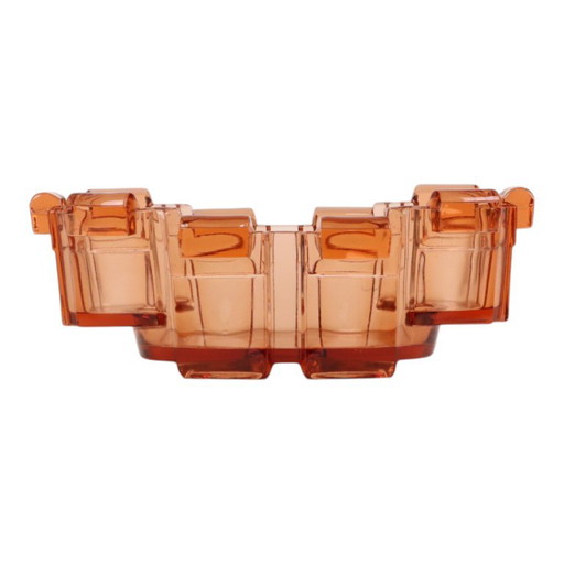 Art Deco Schaal Jardinière Stolze Hermanova Kubistisch – plantenbak, Glass