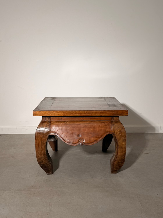 Antique Asian Hardwood Side Table (photo 2 of 5)