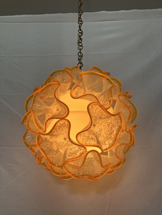 Image 1 of Lampada a sospensione italiana vintage con ciotole stampate in plastica