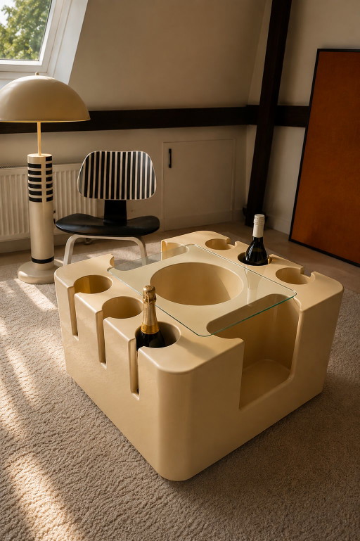 Bacco Bar / Coffee Table – Sergio Mazza for Artemide – Italy, 1970 – drankenkasten, Plastic