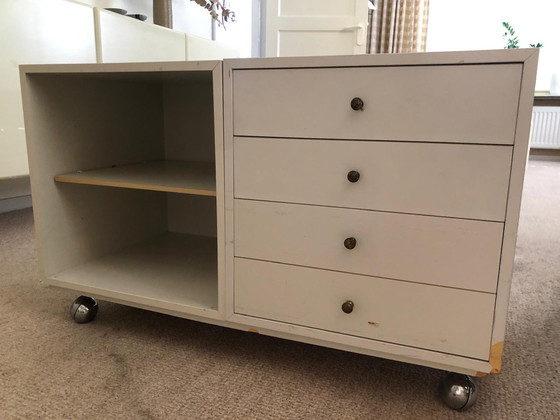 Image 1 of Switched Pastoe Cube Cabinets with Wheels