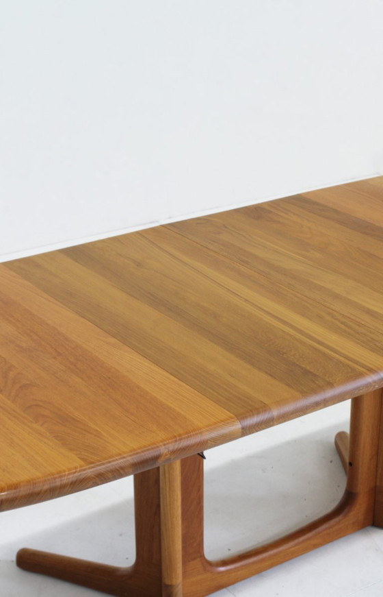 Image 1 of Tavolo da pranzo ovale allungabile vintage Glostrup in teak massello, stile danese.