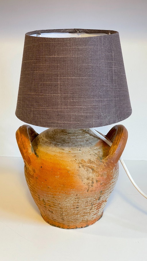 Vintage Handmade Pottery Lamp