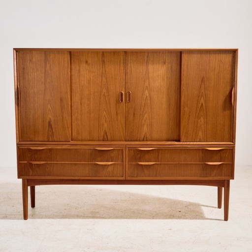 Credenza alta in teak MK11153