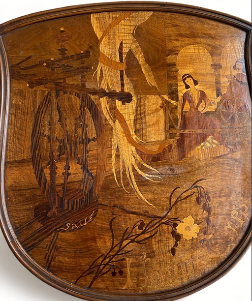 Emile Gallé pedestal table - Art Nouveau, circa 1905