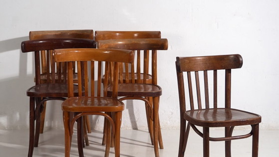 Sedie da bistrò antiche (c.1920). Set di 6 pezzi #1 – Sedie da pranzo (photo 3 of 40)