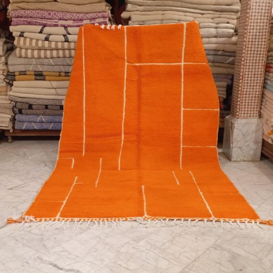 Image 1 of Handmade orange rug, 200cm x 300cm
