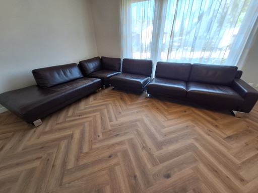 Rolf Benz EGO type F hoekbank 4 elementen.