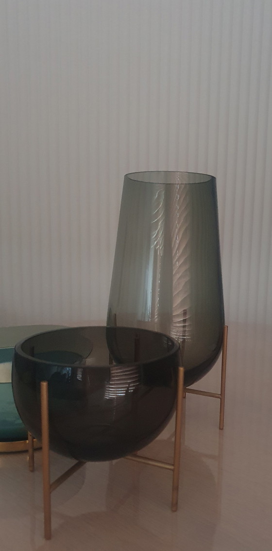 Image 1 of Design authentique - Vase et bol échassé de Menu (ensemble)