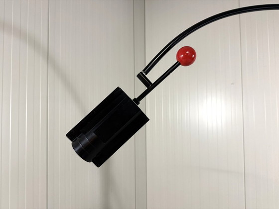 Image 1 of Lampadaire réglable Robert Haussmann pour Swiss Lamps International 1980
