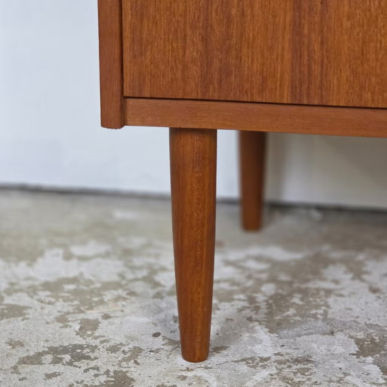 Vintage Teak Danish Chest of Drawers 1960s, Scandinavian 4 Drawers, Wood, Brown (photo 8 of 21)