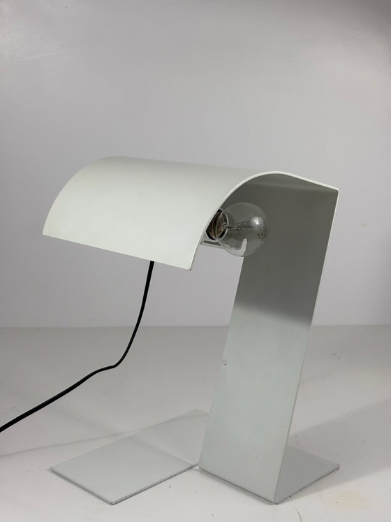 Table Lamp Blitz Trabucco Vecchi Volpi for Stilnovo 1972 Lacquered Aluminum, Metal, White (photo 13 of 15)