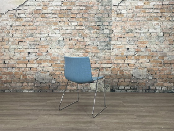 Image 1 of 6x Arper Catifa 46 blau mit Armlehne