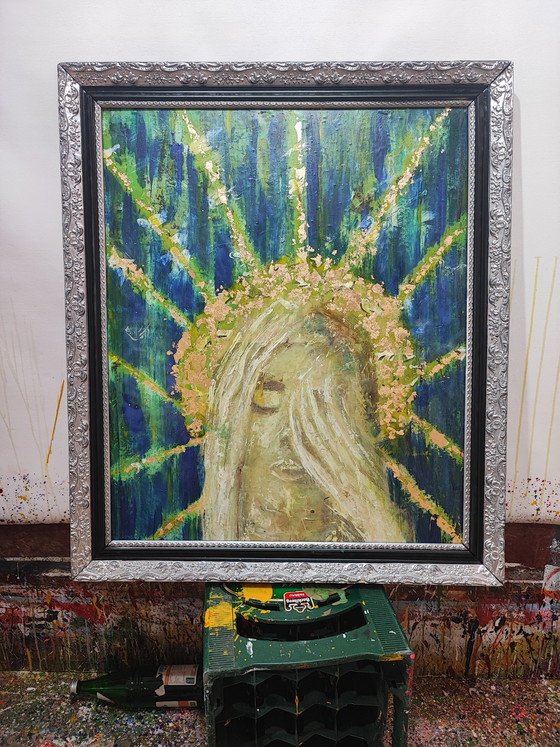 Image 1 of Art painting by Th. G. Kellnberger "Madonna"