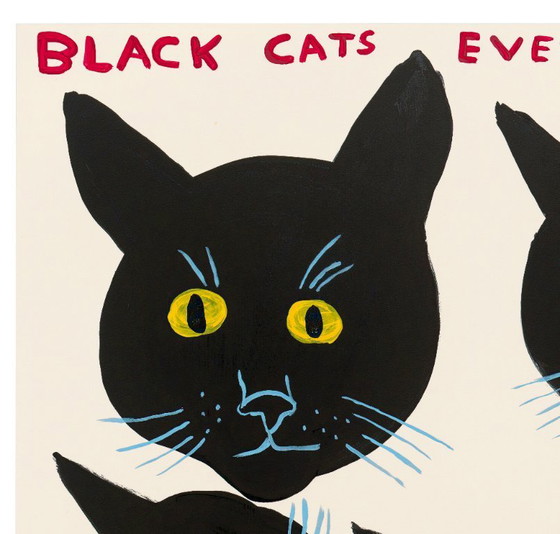 Image 1 of Gatos negros por todas partes - David Shrigley - Póster 50 × 70 cm
