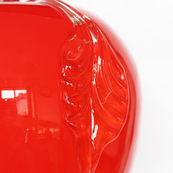 Image 1 of Prisma Red Apple Glass Lamp