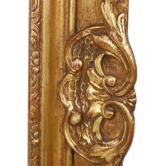 Image 1 of Cornice in legno dorato in stile barocco 70x60cm