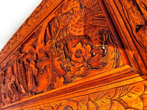 Image 1 of Coffre à couvertures en teck oriental